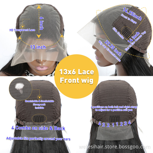 cheap wholesale hair wigs Brazilian virgin transparent lace front wig HD full lace frontal human hair wigs for black woman